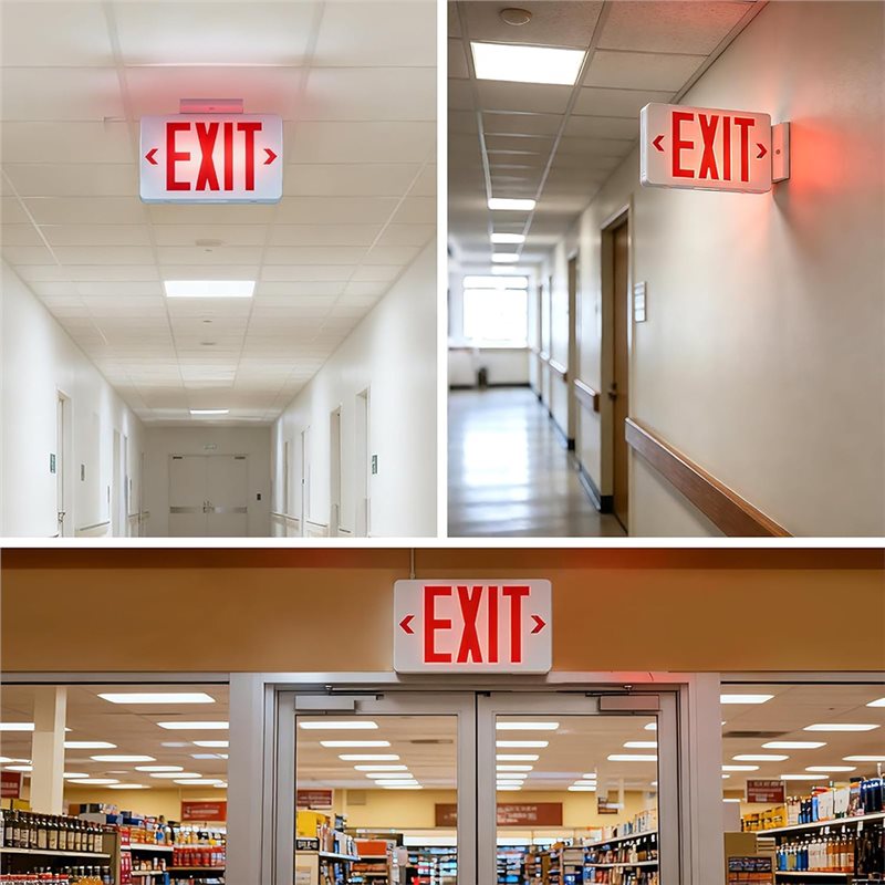ABKQ-UL Listed LED Exit Light  - Emergency Exit Sign review and price