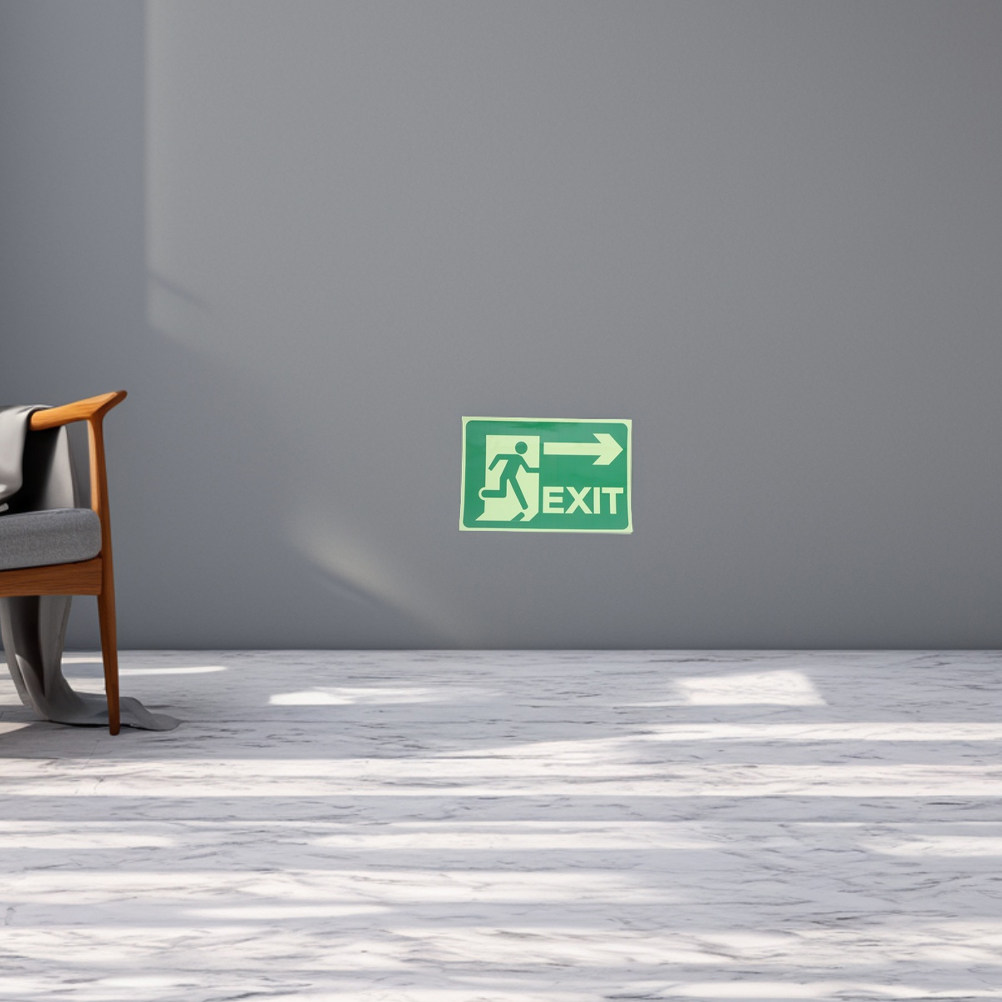4Pcs Glow Exit Stickers Lumino - Emergency Exit Sign review and price