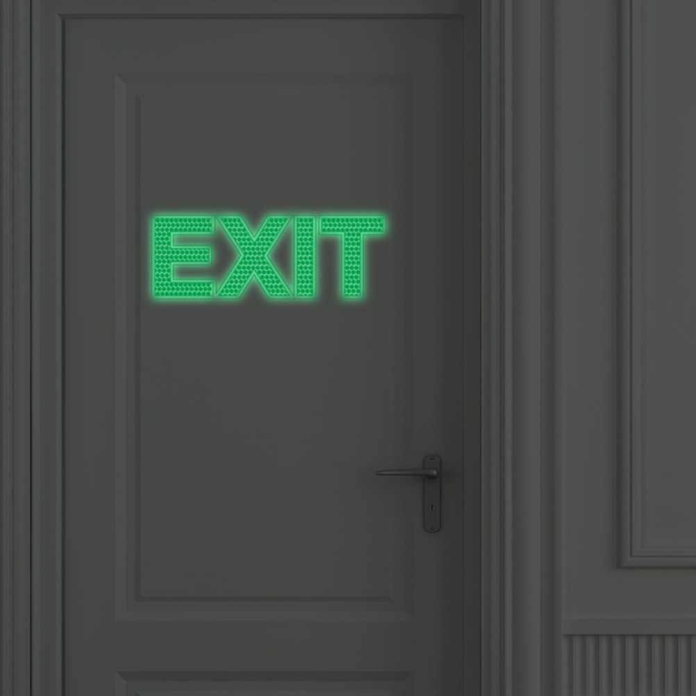 Glow in Dark Exit Wall Sticker - Emergency Exit Sign review and price