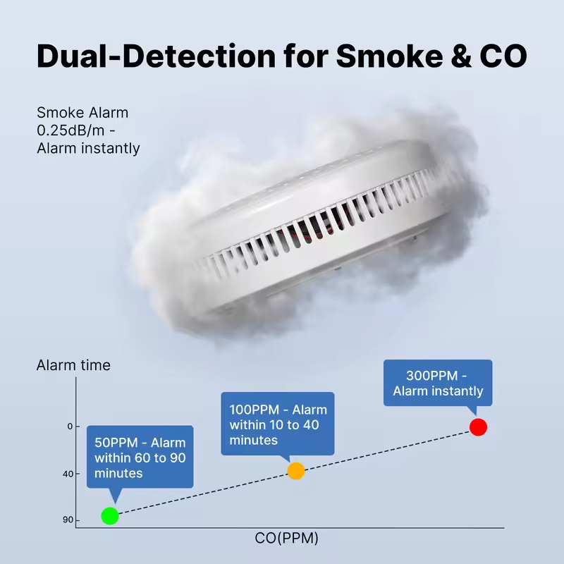 MOES Tuya ZigBee Smoke and Car - Co Detector Plug review and price